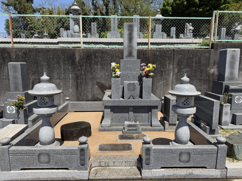 倉敷市内墓地の防草施工事例｜完成写真