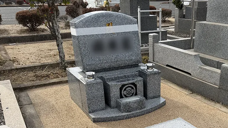 倉敷市営中央公園墓地　横型墓石建立　施工事例