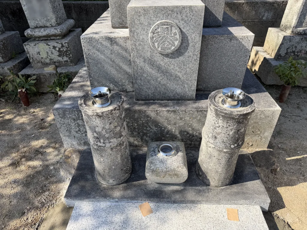 船穂町内墓地 修理・清掃施工事例